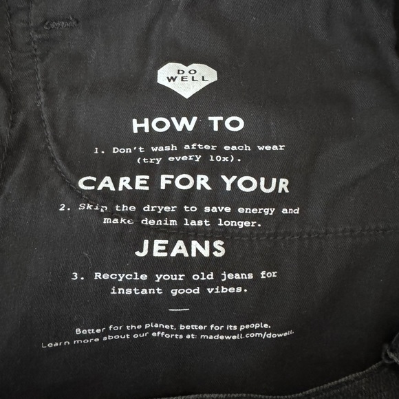 Madewell Women’s Perfect Jean Short Black High Waist Frayed Hem Size 27 - Picture 6 of 12